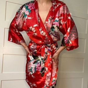 Vintage red kimono